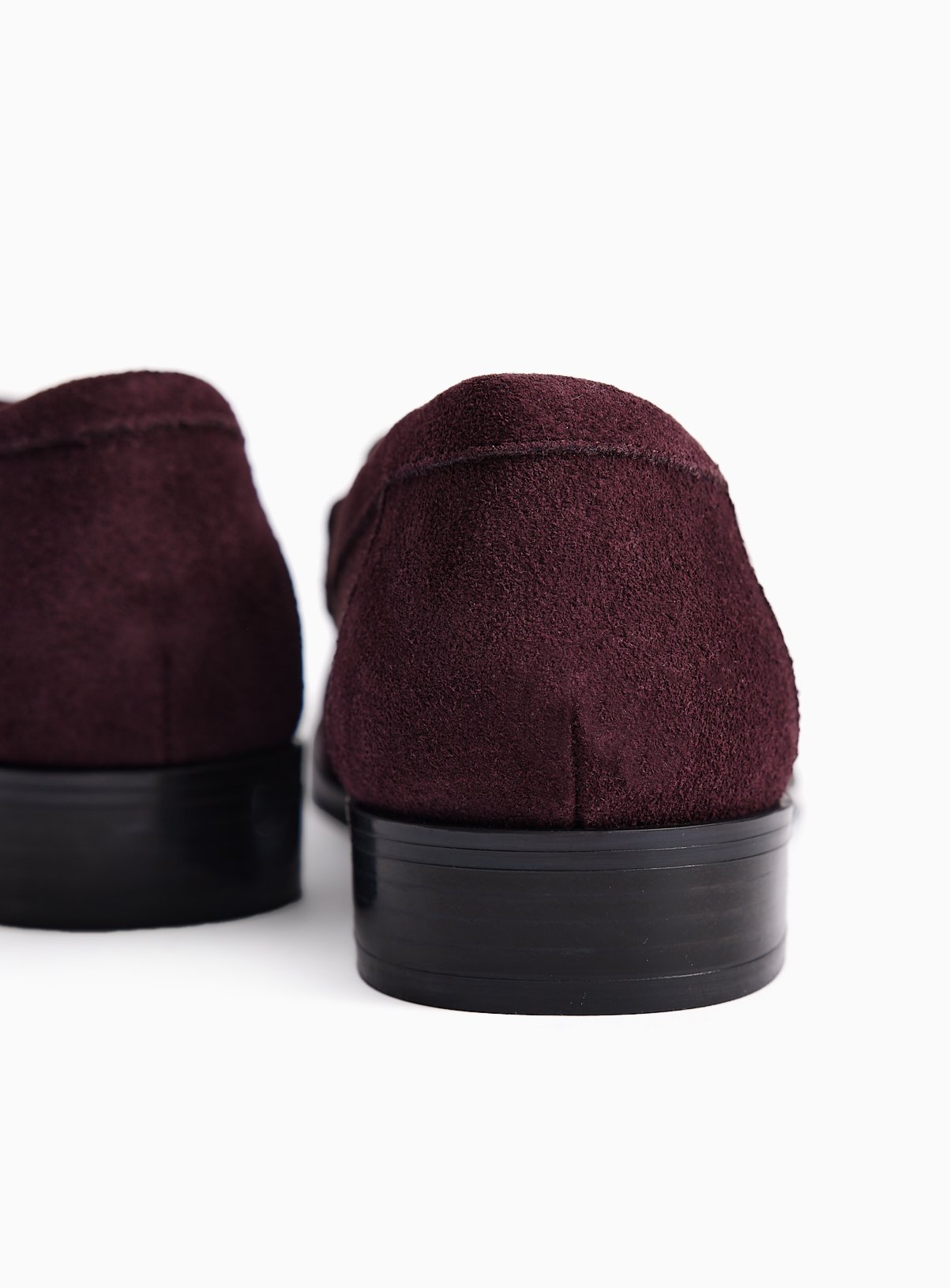 Dark Red Suede Swung Toe Loafers 8 - Image 4 thumbnail